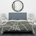 thumbnail image 2 of Designart 'Minimalist Graphics II' Geometric Duvet Cover Set, 2 of 4