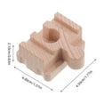 thumbnail image 2 of IFANLANDOR Train Buckle For Train Track Playing Pretend Wooden Rails Light Yellow Straight 1Set, 2 of 7