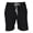 New Black, variant on Hanes Jersey Knit Cotton Button Fly Pajama Sleep Shorts (Men's)
