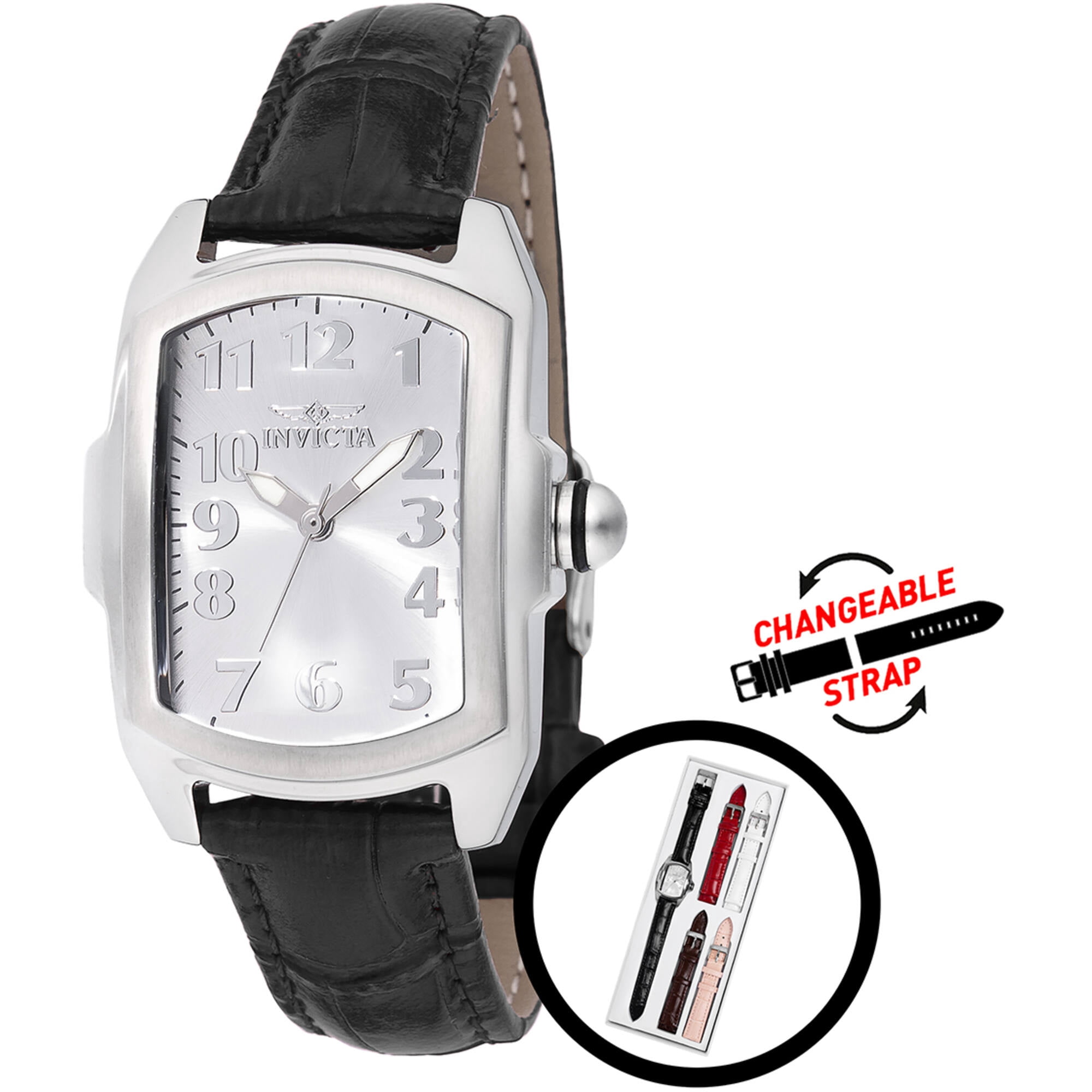 Invicta I-Force 3330 Big Face Leather Chronograph Watch for