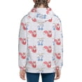 thumbnail image 6 of Xecao Red Squirrel And Blue Rabbit Pattern Zip Up Hoodies for Boys Girls, Sweatshirt with Pockets-, 6 of 6
