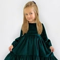 thumbnail image 2 of Girls Ruffle Princess Dress Long Sleeve Casual Dresses Party Midi Dress, 2 of 5