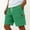 (Casual 15)Green, variant on DayScoop Mens Summer Shorts Casual Bottoms Solid Color Pocket Bandage Elastic Waist Fashionable Cargo Loose Short Pants