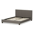 thumbnail image 4 of Baxton Studio Elizabeth Modern and Contemporary Grey Fabric Upholstered Panel-Stitched Queen Size Platform Bed, 4 of 7