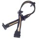 thumbnail image 1 of Cable De Alimentación Atx De 24 Pines A Mb-24 Pines (300 Mm) Bicolor Externo, Negro Y Dorado, 1 of 5
