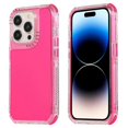 thumbnail image 1 of For iPhone 16 Pro Case Corners Impact Protection PC+TPU Clear Phone Cover - Rose, 1 of 5
