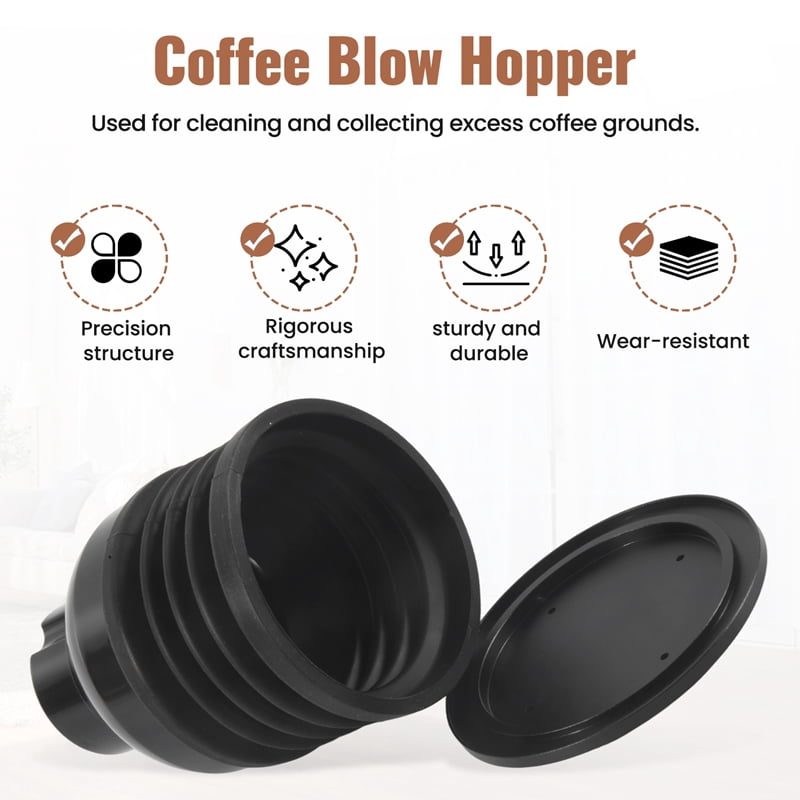For Coffee Beans Grinder Single Dose Hopper and Bellows Coffee Grinder Bean Bin Blowing Cleaning Tool