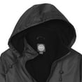 thumbnail image 3 of totes Womens Rain Jacket with Hood Rain Coat for Women Waterproof Womens Coats, Black, Medium, 3 of 6
