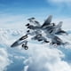 thumbnail image 2 of Modelo de avión Diecast Pull Back Fighter Sunnimix Su 35 gris, 2 of 8