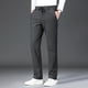 thumbnail image 4 of Pantalones largos para hombre, de color liso, a la moda, informales, con cintura elástica y bolsillos rectos., 4 of 7