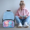 thumbnail image 2 of Aplkyhs Cute Axolotl School Backpack for Boys Girls Ages 6-18 Large Capacity Ergonomic Padded Shoulder Straps Back to School Gift for Elementary Middle High School Students, 2 of 7