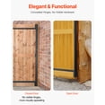 thumbnail image 6 of VEVOR Gate Building Kit, Fits 36 to 60 in Wide Openings, Up from 6 to 7 ft High Fence, Adjustable Gate Building Kit, Anti Sag Full Gate Frame Kit with Latch Lock and Screws, for Wooden Fence, Iron, 6 of 9