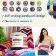 thumbnail image 3 of Manta con estampado de patchwork de Yarn Bernat, 2 unidades, 600 g, poliéster, 3 of 7