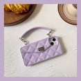 thumbnail image 5 of For iPhone 11 Wallet Case ,Crossbody Phone Case with Lanyard Strap Cute Purse Case Flip Credit Card Holder Soft Silicone Girls Lady Handbag Case for iPhone 11 Purple, 5 of 15