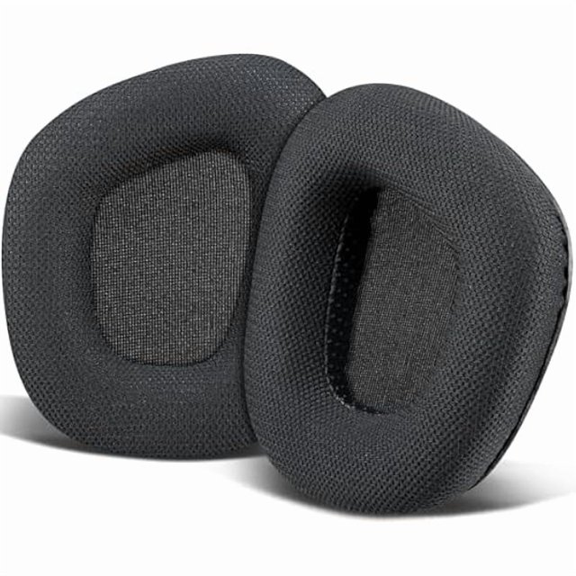 Chenchen Mesh Fabric Replacement Earpads for Corsair Void/Void v2/Void Pro/Void Elite/Surround Wired & Wireless RGB USB Gaming Headsets, Ear Pads Cushions with Noise Isolation Foam - Black