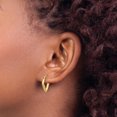 thumbnail image 3 of 14K Polished Fancy Hoop Earrings, 3 of 4