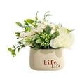 thumbnail image 1 of Flores artificiales, flores artificiales, plantas verdes, plantas en macetas, salón, comedor, decoración de escritorio, 1 of 5