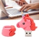 thumbnail image 2 of Unidad flash USB 2.0 con apariencia de dibujos animados en color rosa, herramienta de almacenamiento de datos, regalo práctico para familiares y amigos, 64 GB, 2 of 12