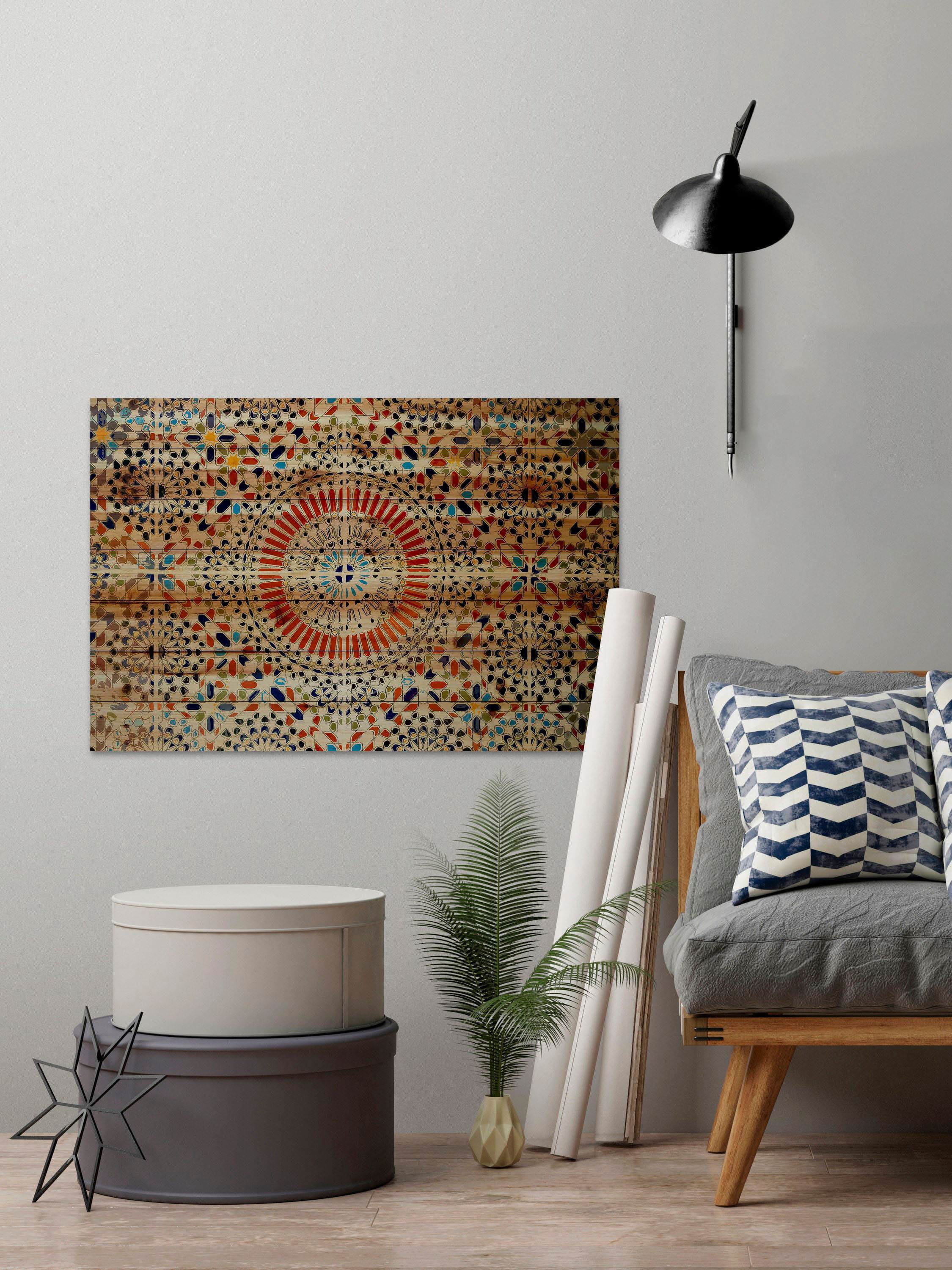 Kortoba Painting Print on Natural Pine Wood