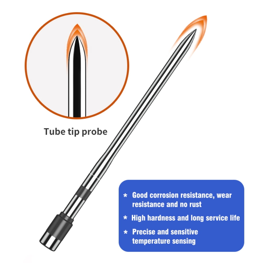 Wireless Multi-Sensor Digital Meat Thermometer with Thin Probe, App and Host Control, Bluetooth, for Oven, Grill (Beef, Lamb, Turkey), Smoker