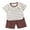 B05-White, variant on Toddler Baby Two-Piece PJ Set Kids Adorable Short Sleeve Top & Comfortable Shorts for Sleepwear and Dailywear(L33-White,6-9 Months)
