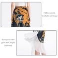 thumbnail image 2 of Halloween Stylish Chiffon Beach Skirt Summer Dresses for Women, 2 of 6