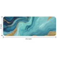 thumbnail image 7 of Blue Marble Gold Wave Pattern Kitchen Rug Mat,Kitchen Runner Rugs Non Skid Washable,Decorative Kitchen Floor Mats for Kitchen,Sink,Laundry,17"x47.2", 7 of 7