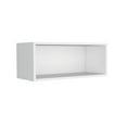 thumbnail image 2 of Modern White Coffee Table with Shelf and 4 Legs, 10.6" Height, Ideal for Small Living Rooms, 2 of 7