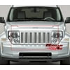 APS Compatible with Jeep Liberty 2008-2012 Main Upper Stainless Steel Chrome Mesh Front Grill Grille Insert J75551T