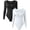 Black White, variant on Women's 2 Piece Bodysuits Sexy Ribbed One Piece Square Neck Long Sleeve Bodysuits