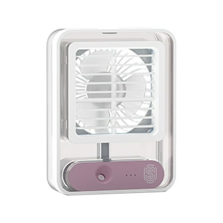 

SUWHWEA Humidification Fan USB Rechargeable Small Ceiling Fan Portable Outdoor Indoor Hanging Fan Desktop Night Light Mini Multi-Function Fan Light On Clearance Great Gifts For Less Family