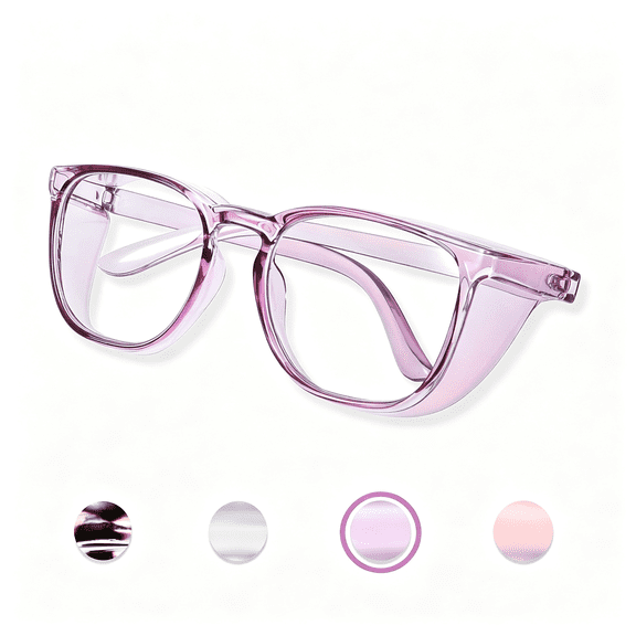 HBMYN Anti Fog Safety Glasses for Women, Safety Goggles for Nurse, Protective Eyewear, Blue Light Blocking & UV Protection, Clear safety goggles
