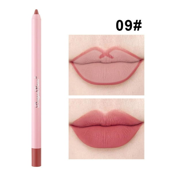 TQEHS Lápiz labial líquido mate aterciopelado para mujer, brillo labial duradero y de color resistente B2E3
