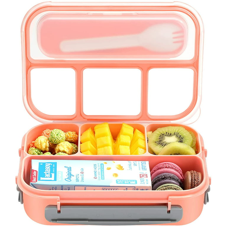 JSCARES Bento Box Adult Lunch Box, Bento Box Lunch Box Snack Containers for  Kid/Adult/Toddler, 6 Compartment Bento Lunch Box for Kids, BPA Free