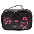 thumbnail image 5 of Niceauty 1Pc Portable Black Makeup Bag with Multiple Compartments for Organized Storage, 5 of 8