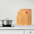 thumbnail image 6 of FungYuan Bamboo Cutting Board Set,Classic 3-Piece Cutting Boards For Kitchen,Wood Chopping Board,Butcher Block, 6 of 10