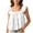 White, variant on Qiopertar Women's Short Sleeve Square Neck Top Summer Casual Loose Comfy Pullover Solid Color Flutter Sleeve Blouse, Wine M