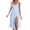 Blue, variant on HXWCHs Wrap Dress Women's V Neck Low Back Tie Detail Casual Dress Comfortable Everyday Wear for Spring Summer Fall Seasons Navy XS