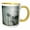 Yellow/White, variant on 3drose, Palm Trees in Mesquite, Nevada with an Overlay of Same Palms and Refection of the Sun, 11oz Magic Transforming Mug