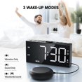 thumbnail image 2 of Despertador Mesqool Loud para personas que duermen mucho con alarma vibratoria, 2 of 7