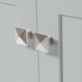 thumbnail image 4 of Ariel Cambridge 43 In. Right Offset Oval Single Sink Vanity With Carrara White Marble 0.75 In Countertop In Grey, 4 of 10