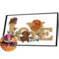 thumbnail image 2 of Pintura de diamante 5D DIY Kit de taladro en forma especial parcial decoración de perro (GSYX100) Hugtrwg Para estrenar, 2 of 9