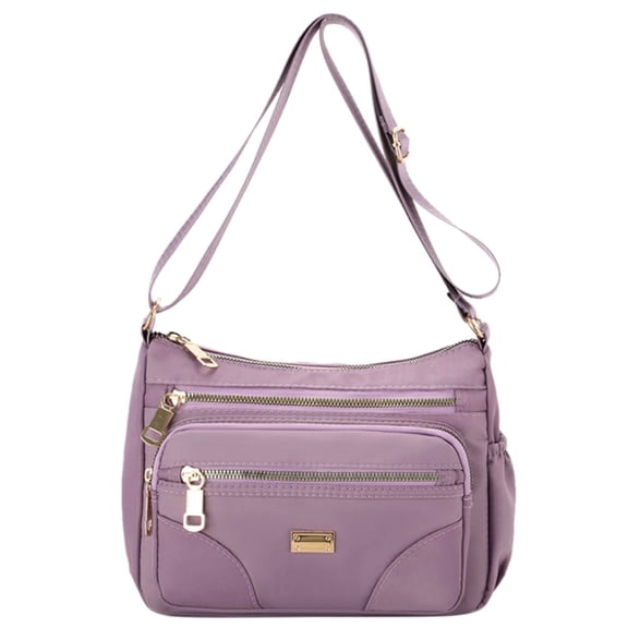 Aricy Women Nylon Crossbody Bags Purses and Handbags Casual Messenger Bag Waterproof Crossbody Purse for Ladies Casual Multi Zipper Pockets Messenger Bag Crossbody Purse