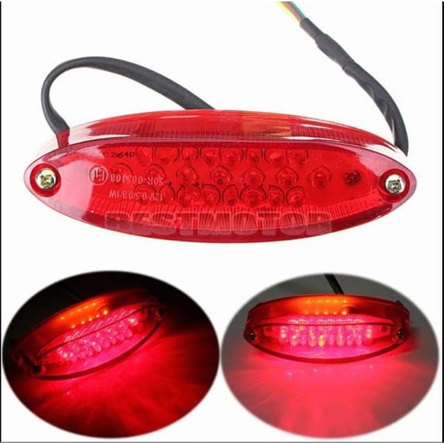 Luz trasera de motocicleta, 28 LED, luz de freno de motor, luces de bicicleta motorizadas, montaje RX para ATV LTZ King Quad Runner DR DRZ 650 400