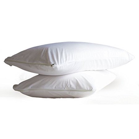 TRU Lite Smooth Pillow Protectors - Waterproof Allergy Shield - Set of 2 (Best Allergy Pillow Covers)