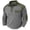 Sweatshirts-Gray, variant on Quarter Zip Pullover Men Waffle-Knit Loose Fit Pachwork Long Sleeve Sweatshirts with Chest Pocket Casual Lapel Collar Pullover Gym Loungewear