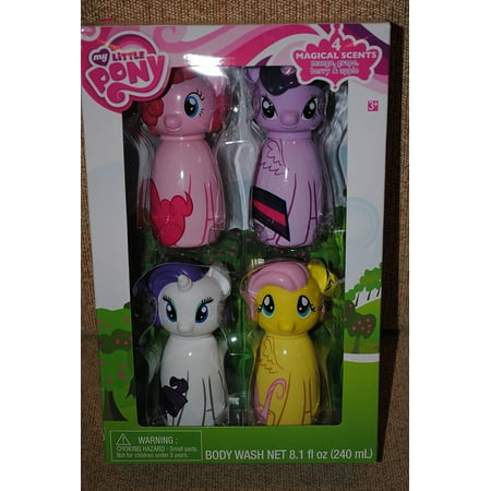 Rainbow Pinkie Rarity 4 pc Body Wash Bobble Set By My Little Pony