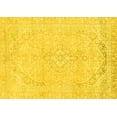 thumbnail image 1 of Ahgly Company Indoor Rectangle Abstract Yellow Modern Area Rugs, 4' x 6', 1 of 4