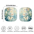 thumbnail image 2 of Garronmavis Aesthetic Butterfly Flower Car Sun Shade Windshield Car Interior Accessories Sunshades 2 Pieces Auto Sun Blocker Visor Protector Universal Fit, 2 of 5