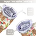 thumbnail image 5 of Insulated Dog Lover Tumbler for Women - 40oz Leakproof Travel Mug with Handle & Straw - Cute Puppy Gift Coffee Cup, 5 of 7